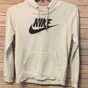 Women’s Nike Light Gray Hooded Sweatshirt Size Small